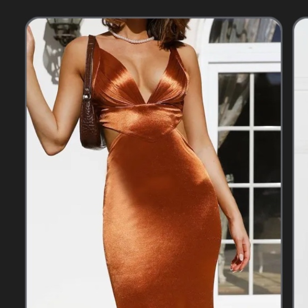 Hello Molly Radiant Copper Dress